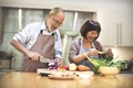 Family Cooking Kitchen Food Togetherness Concept Royalty Free Stock Photo