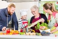 Family cooking in multigenerational household