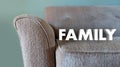Family Couch Home Comfort Living Room Word