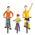 Family cycling Royalty Free Stock Photo