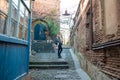 Old quarter in Tbilisi city, Georgia country Royalty Free Stock Photo