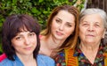 Family - daughter granddaughter and grandmother Royalty Free Stock Photo