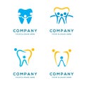 Family Dental Logo Collection Royalty Free Stock Photo