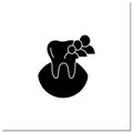 Family dentistry glyph icon