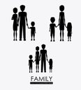 Family, design, vector illustration. Royalty Free Stock Photo