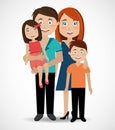 Family design, vector illustration. Royalty Free Stock Photo