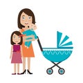 Family design, vector illustration. Royalty Free Stock Photo