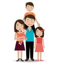 Family design, vector illustration. Royalty Free Stock Photo