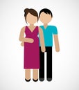 Family design, vector illustration. Royalty Free Stock Photo