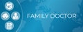 Family Doctor Background Illustration Design