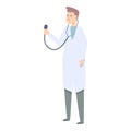 Family doctor icon cartoon vector. Health patient Royalty Free Stock Photo