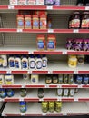 Family Dollar retail store interior empty sections condiments