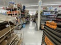 Family Dollar retail store interior messy area