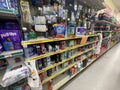 Family Dollar retail store interior messy clearance section