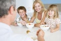 Family Eating A meal,mealtime Together