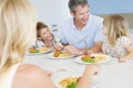 Family Eating A meal, mealtime Together