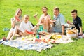 Ã¯Â»Â¿family eating watermelon Royalty Free Stock Photo