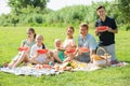 Ã¯Â»Â¿family eating watermelon Royalty Free Stock Photo