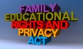 Family educational rights and privacy act on blue