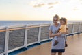 Family enjoying a Caribbean Cruise vacation together Royalty Free Stock Photo