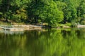 Family Enjoying a Day at Pandapas Pond Royalty Free Stock Photo