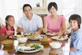 Family Enjoying meal,mealtime Together Royalty Free Stock Photo