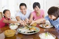 Family Enjoying meal,mealtime Together Royalty Free Stock Photo