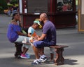 A family enjoys a day of leisure together