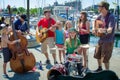 Family entertainment on the waterfront on Canada Day in Victoria BC