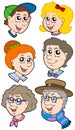 Family faces collection