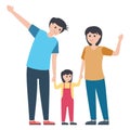 Family, family members Vector Illustration icon which can be easily modified Royalty Free Stock Photo