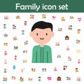 Family, father cartoon icon. Family icons universal set for web and mobile