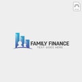 family finance, business logo template vector illustration icon element Royalty Free Stock Photo