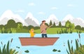 Family fishing concept Royalty Free Stock Photo