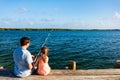 Family fishing Royalty Free Stock Photo