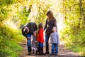 Family of Five Outdoors