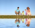 Family of four Royalty Free Stock Photo