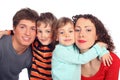 Family of four Royalty Free Stock Photo