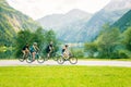 Family Of Four Cycling Royalty Free Stock Photo