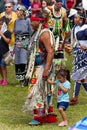 Native American Family and friends are invited to attend the family dance-Stock photos