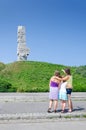 Family in front of Westerplatte monument