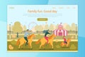 Family Fun Good Day in Amusement Park Landing Page