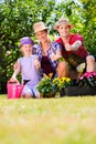 Family gardening