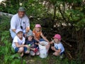 Family Geocaching Royalty Free Stock Photo