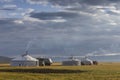 Family ger in a landscape of norther Mongolia