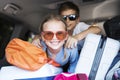 Family going on a holiday by car