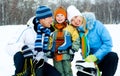 Family going ice skating