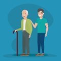 people family flat design image