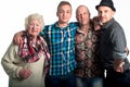 Family - grandmother , her son and grandchildren .