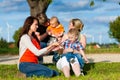 Family - Grandmother, mother, father and children